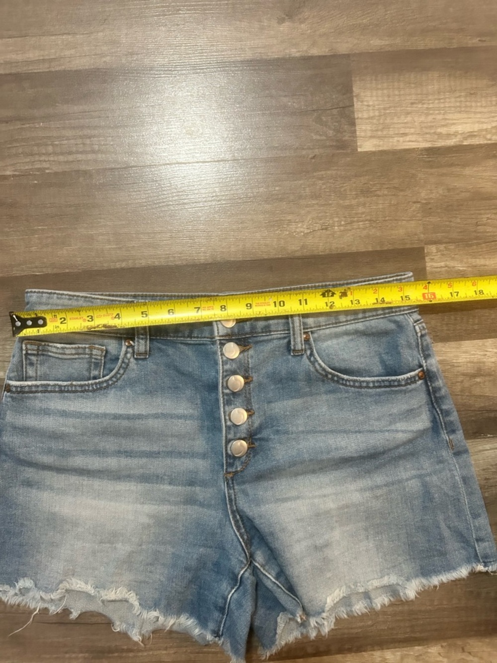Joe’s Jeans  Blue Denim Button-Front Women's Shorts - Picture 5 of 7